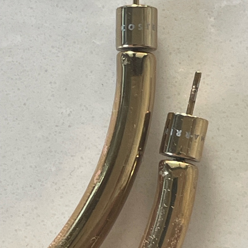 Marrin Costello 3" Michaela Gold Hoops - Picture 8 of 8
